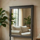 Nemy Dresser Mirror | 38x42 Rectangular Attachable Design | Rustic Gray Wood