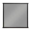 Acy Dresser Mirror | Elegant 40x40 Square Frame | Modern Black Wood