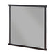 Acy Dresser Mirror | Elegant 40x40 Square Frame | Modern Black Wood