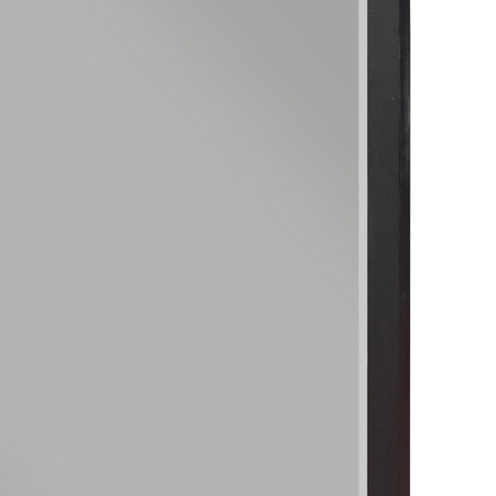 Acy Dresser Mirror | Elegant 40x40 Square Frame | Modern Black Wood