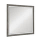 Rowy Dresser Mirror | Dual Tone Frame | Ivory & Gray Wood | 37x41 Square