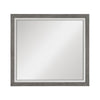 Rowy Dresser Mirror | Dual Tone Frame | Ivory & Gray Wood | 37x41 Square