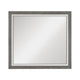 Rowy Dresser Mirror | Dual Tone Frame | Ivory & Gray Wood | 37x41 Square