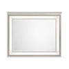 Dery Dresser Mirror with LED | White & Gold Wood Frame | 36x44 Rectangular