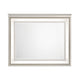 Dery Dresser Mirror with LED | White & Gold Wood Frame | 36x44 Rectangular
