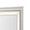 Dery Dresser Mirror with LED | White & Gold Wood Frame | 36x44 Rectangular
