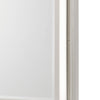 Dery Dresser Mirror with LED | White & Gold Wood Frame | 36x44 Rectangular