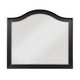 Vix Dresser Mirror | 39x42 Classic Arched Frame | Charcoal Brown Wood