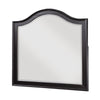 Vix Dresser Mirror | 39x42 Classic Arched Frame | Charcoal Brown Wood