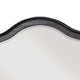 Vix Dresser Mirror | 39x42 Classic Arched Frame | Charcoal Brown Wood