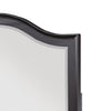 Vix Dresser Mirror | 39x42 Classic Arched Frame | Charcoal Brown Wood