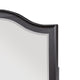 Vix Dresser Mirror | 39x42 Classic Arched Frame | Charcoal Brown Wood
