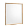 Kali Dresser Mirror | Midcentury 38x38 Square Natural Oak Brown Wood Frame