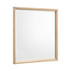Kali Dresser Mirror | Midcentury 38x38 Square Natural Oak Brown Wood Frame