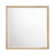 Kali Dresser Mirror | Midcentury 38x38 Square Natural Oak Brown Wood Frame