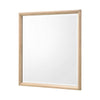 Kali Dresser Mirror | Midcentury 38x38 Square Natural Oak Brown Wood Frame
