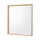 Kali Dresser Mirror | Midcentury 38x38 Square Natural Oak Brown Wood Frame