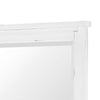 Gemi Dresser Mirror | Antique White Rub Through Finish Wood 34x39 Square