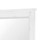 Gemi Dresser Mirror | Antique White Rub Through Finish Wood 34x39 Square