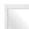 Gemi Dresser Mirror | Antique White Rub Through Finish Wood 34x39 Square