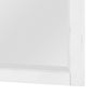 Gemi Dresser Mirror | Antique White Rub Through Finish Wood 34x39 Square