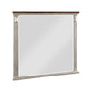 Kova Dresser Mirror | Routed Pilasters | Gray & Brown 38x47 Rectangular