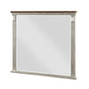 Kova Dresser Mirror | Routed Pilasters | Gray & Brown 38x47 Rectangular
