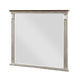 Kova Dresser Mirror | Routed Pilasters | Gray & Brown 38x47 Rectangular