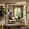 Kova Dresser Mirror | Routed Pilasters | Gray & Brown 38x47 Rectangular