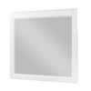Thiem Dresser Mirror | Picture Frame Molding | White 37x41 Rectangular