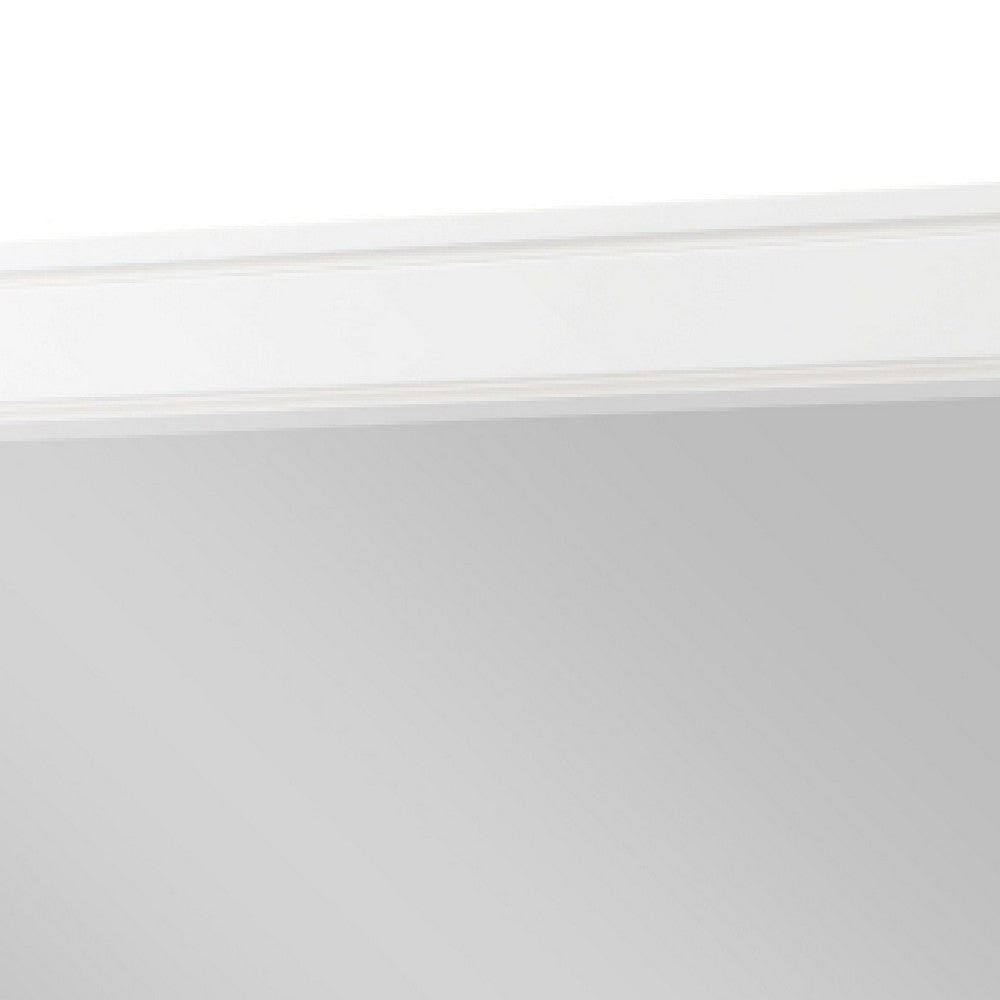Thiem Dresser Mirror | Picture Frame Molding | White 37x41 Rectangular