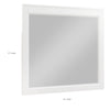 Thiem Dresser Mirror | Picture Frame Molding | White 37x41 Rectangular