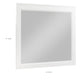 Thiem Dresser Mirror | Picture Frame Molding | White 37x41 Rectangular
