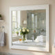 Thiem Dresser Mirror | Picture Frame Molding | White 37x41 Rectangular