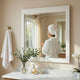 Thiem Dresser Mirror | Picture Frame Molding | White 37x41 Rectangular