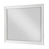 Lyni Dresser Mirror | Traditional Frame | White Wood | 37x44 Rectangular