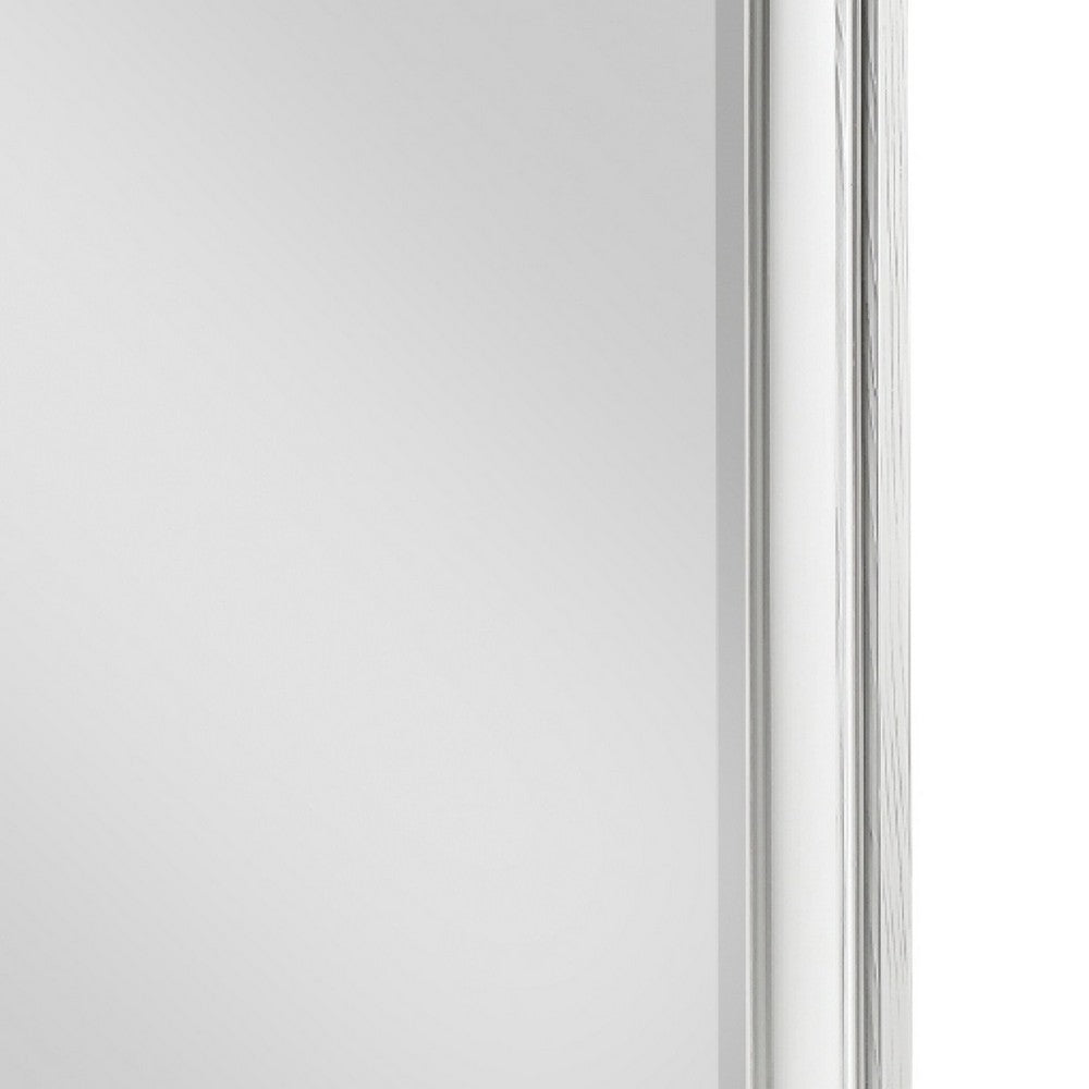 Lyni Dresser Mirror | Traditional Frame | White Wood | 37x44 Rectangular