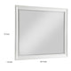 Lyni Dresser Mirror | Traditional Frame | White Wood | 37x44 Rectangular