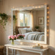 Lyni Dresser Mirror | Traditional Frame | White Wood | 37x44 Rectangular