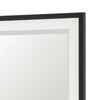 Jem Dresser Mirror | White & Walnut Brown Metal Frame | 37x42 Rectangular