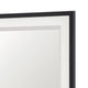 Jem Dresser Mirror | White & Walnut Brown Metal Frame | 37x42 Rectangular