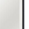 Jem Dresser Mirror | White & Walnut Brown Metal Frame | 37x42 Rectangular