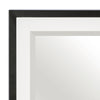 Jem Dresser Mirror | White & Walnut Brown Metal Frame | 37x42 Rectangular