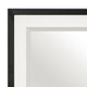 Jem Dresser Mirror | White & Walnut Brown Metal Frame | 37x42 Rectangular