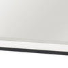 Jem Dresser Mirror | White & Walnut Brown Metal Frame | 37x42 Rectangular