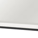 Jem Dresser Mirror | White & Walnut Brown Metal Frame | 37x42 Rectangular