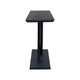 Kee Sofa Console Table  | Cross Legged Pedestal Base | Navy Blue Wood 57"