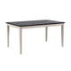 Nova Dining Table | Rectangular | European Black Ash w Antique White 59"