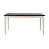 Nova Dining Table | Rectangular | European Black Ash w Antique White 59"