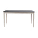 Nova Dining Table | Rectangular | European Black Ash w Antique White 59"
